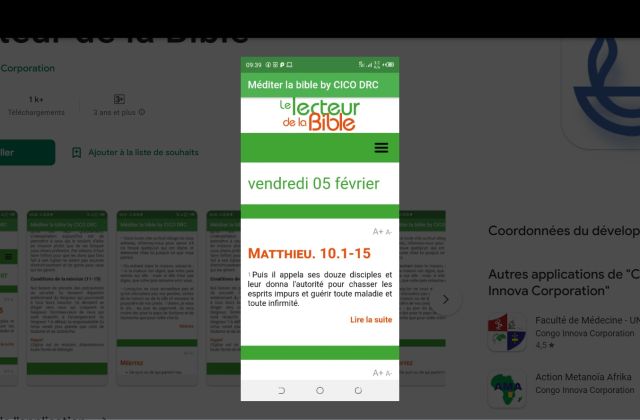 Lecteur de la Bible — APPLICATION MOBILE — PLAY.GOOGLE.COM