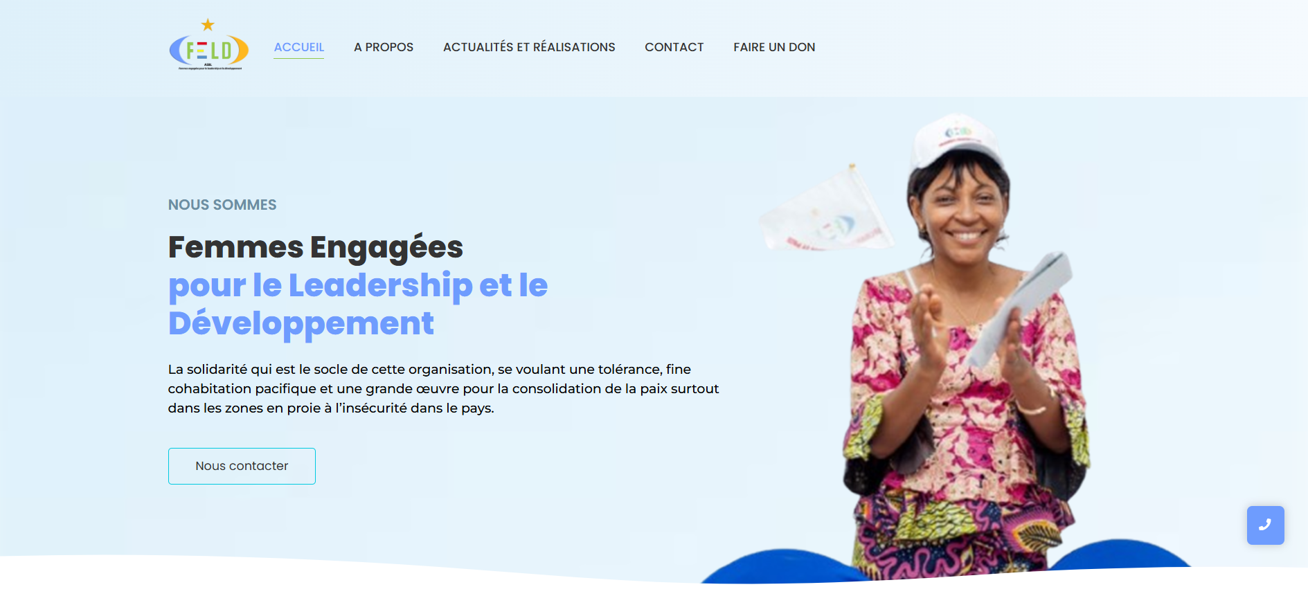 Aperçu du projet : Création du site web de FELD ASBL