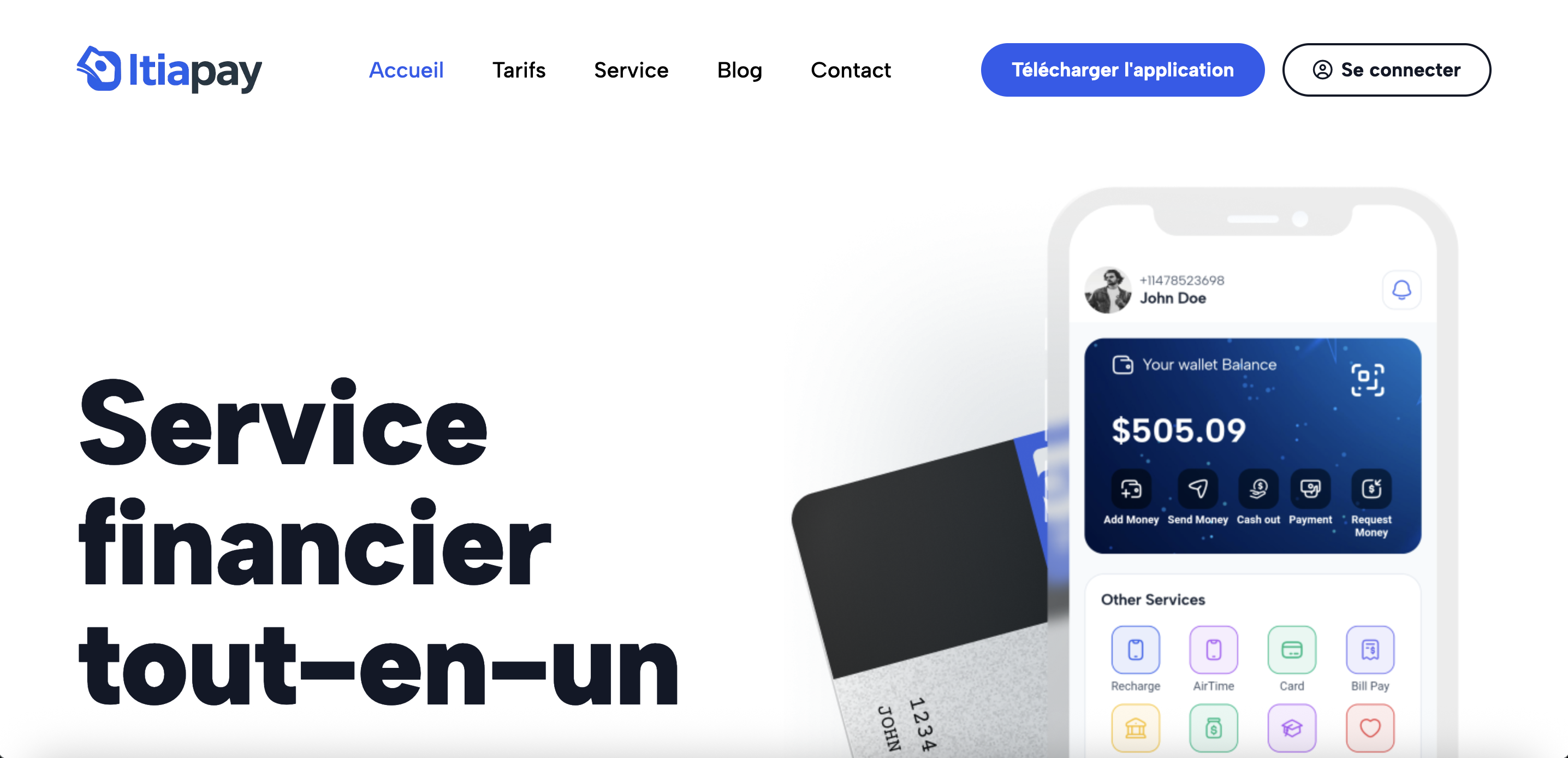 Aperçu du projet : Création de la plateforme de carte virtuelle itiapay