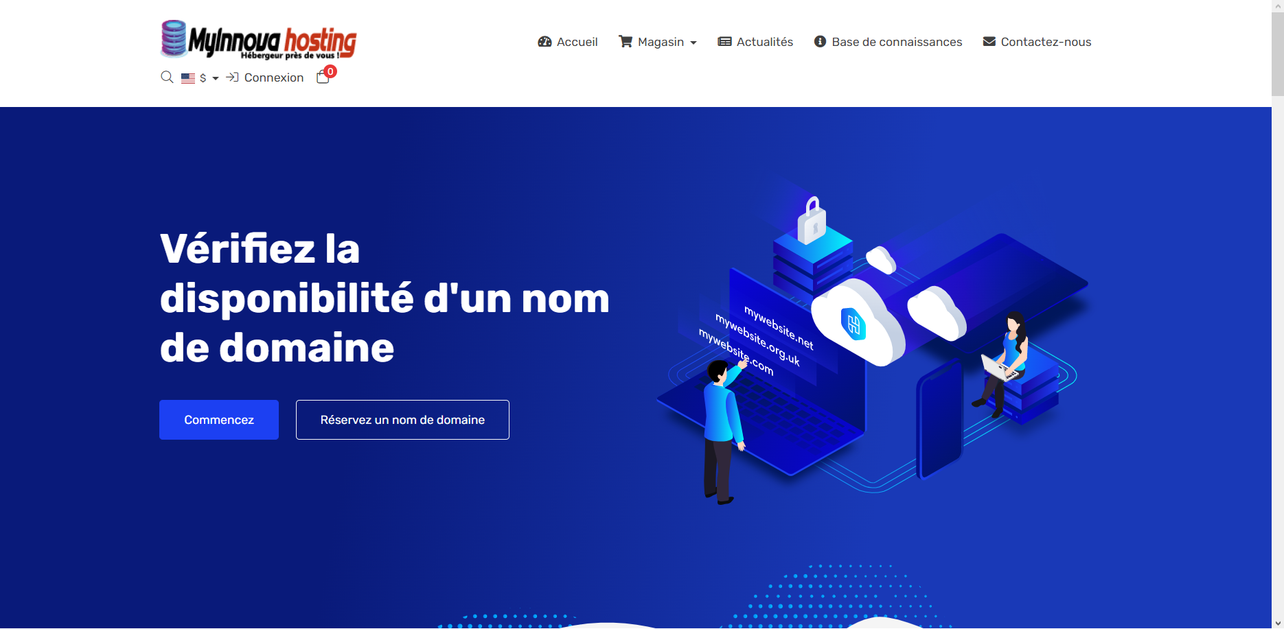 Aperçu du projet : Conception du site web de HostCentral